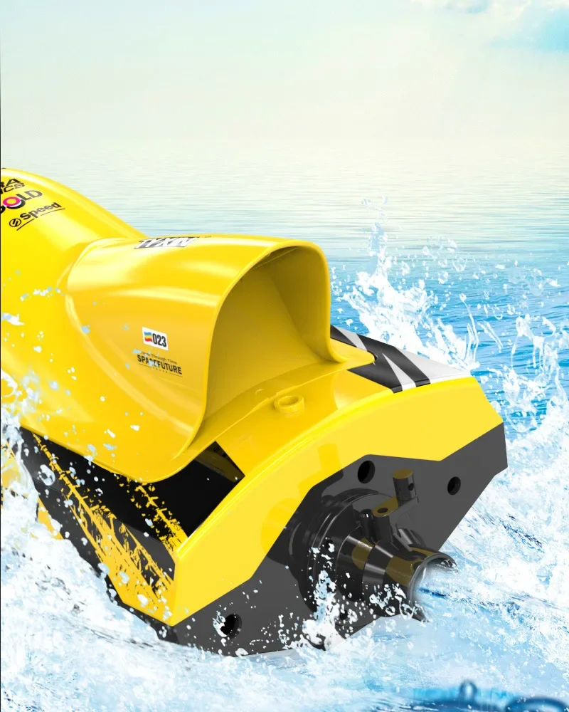High Speed Rc Speedboat 2.4G Full Scale Remote Control Brushless Sealed Waterproof Design Racing Ship Model Vortex Jet Boat Toys