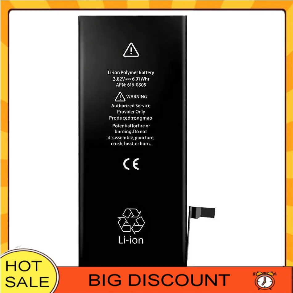 

Long-Lasting Performance Reliable Power Supply Mobile Phone Battery 1810Mah For Apple Iphone 6