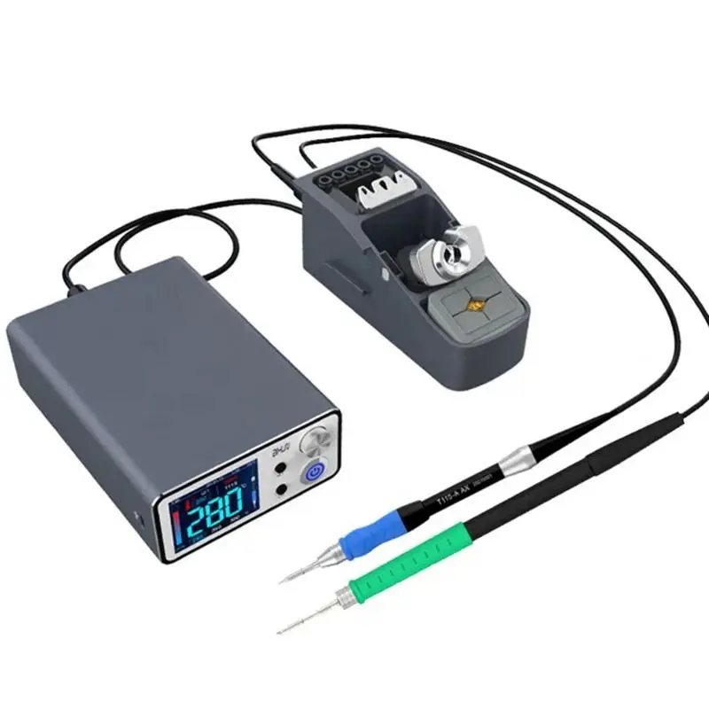ABGG-T3B Soldering Station With Handle Intelligent Electric Set For SMD BGA Repair Welding Iron Tips US Plug T3B-T115