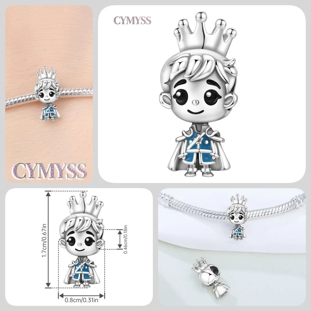 HEIßER 925 Sterling Silber Cartoon Charakter Arzt Krankenschwester Paare Perlen Fit Frauen Armbänder Charms DIY Geburtstag Party Geschenke Schmuck – Detail 35