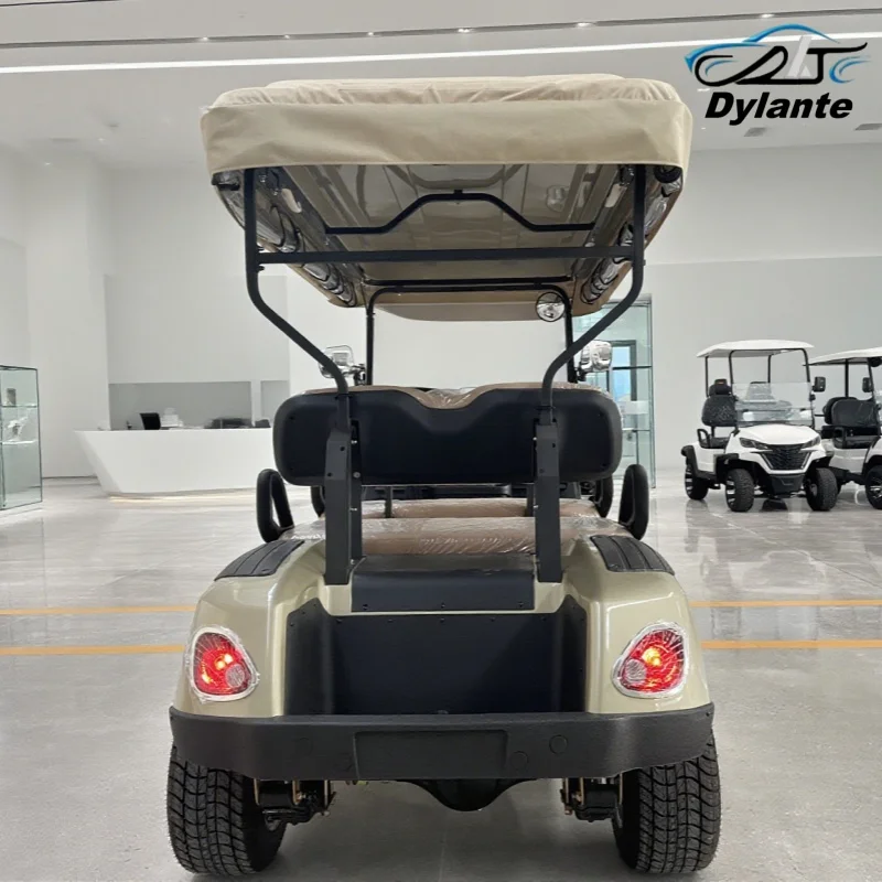New Style 4-Seater Off-Road 72V Lithium Electric Golf Cart Environmental Sustainability Multi-Color Light Flashing Golf Cart