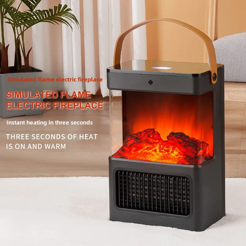 New simulated flame heater electric heating 2000W household bathroom heater fireplace bedroom electric fireplace hot air blower