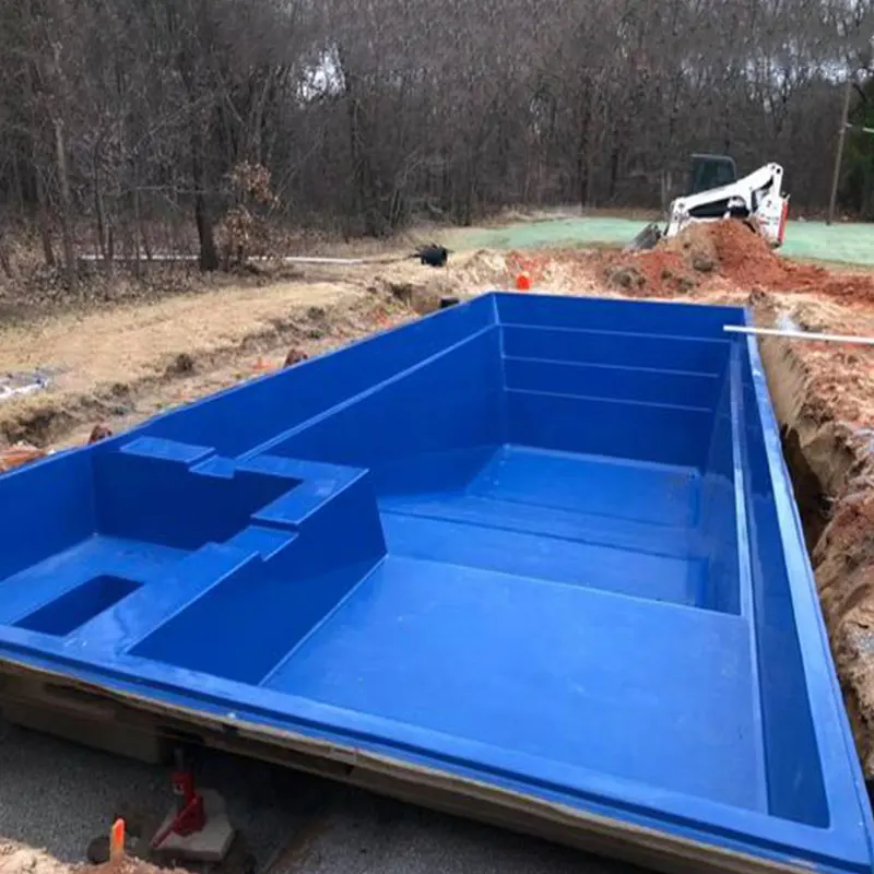 Custom Big House Hotel Villa Large Swim Spa Pool Shell Prefabricated Fiberglass Modular Inground Pools Swimming Outdoor