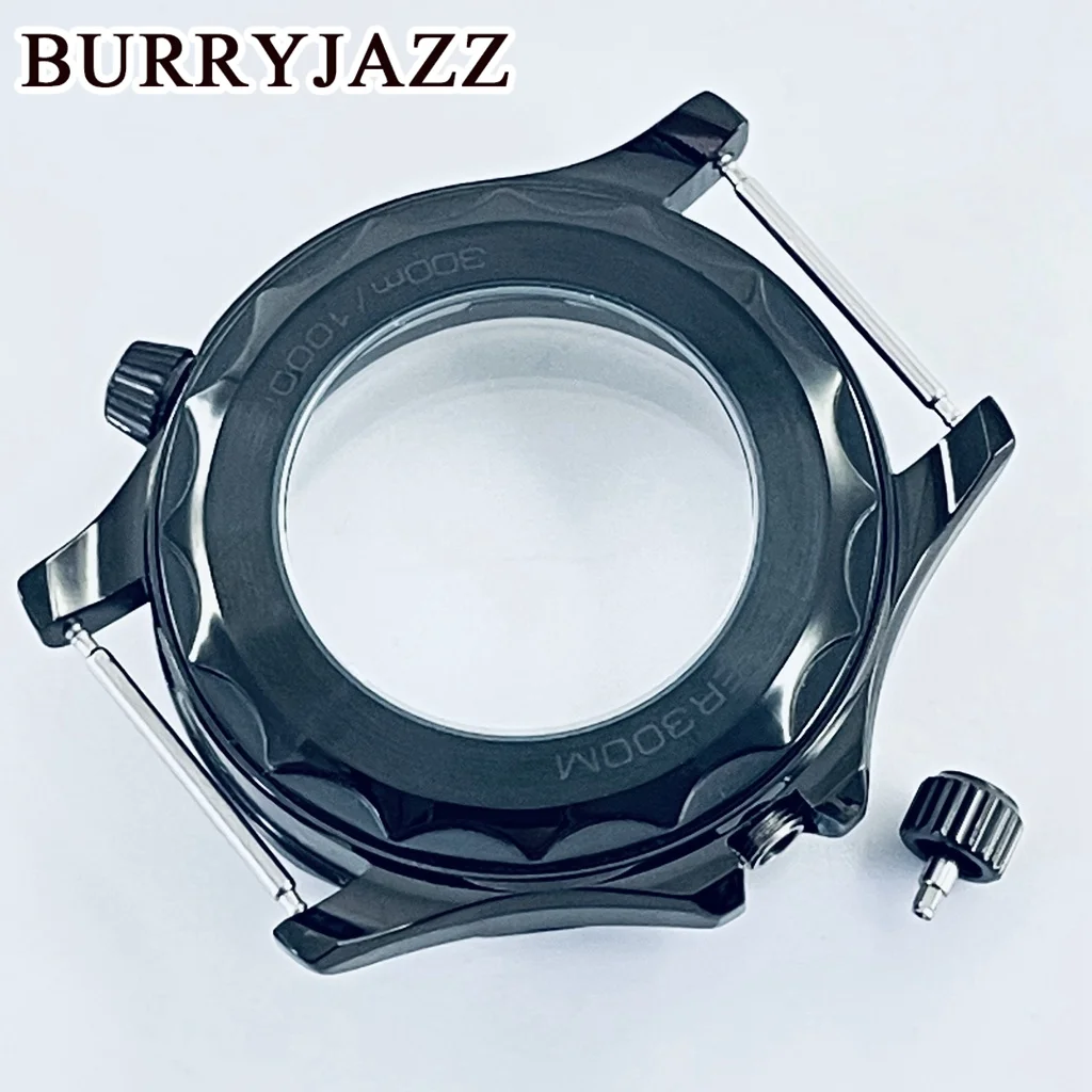Burryjazz-防水サファイアガラスケース,300,セラミックベゼル,41mm,nh35,nh36,nh34,nh38,nh70,nh72