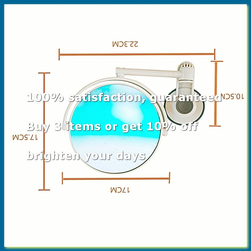 Bathroom Mirror Double-Sided 1X/3X Magnification Suction Cup Adjustable Makeup Mirror Cosmetic Mirror