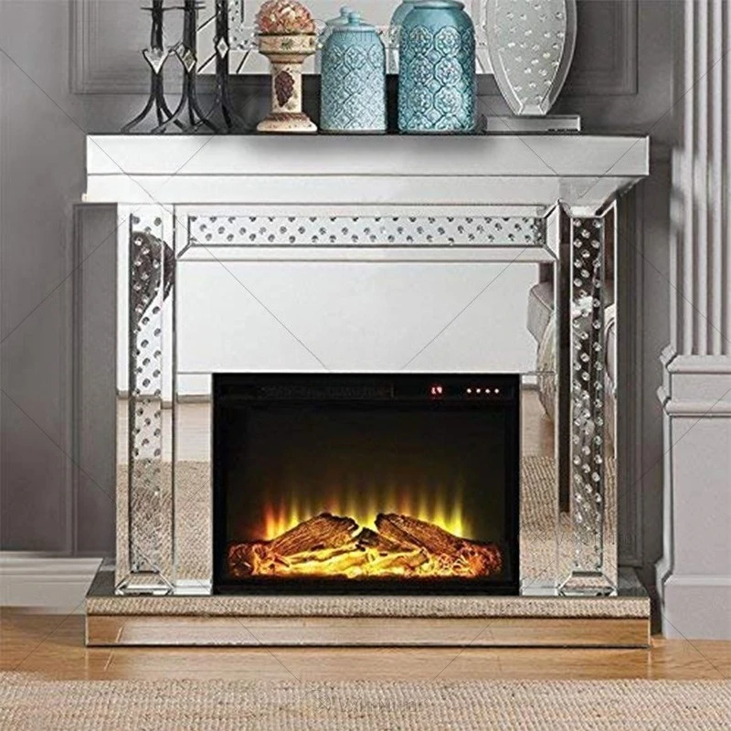 

Mirror fireplace glass fireplace simulation flame electric furnace core heating living room