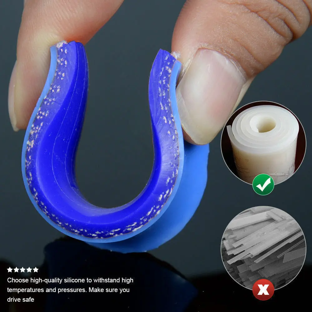 طقم خرطوم المبرد من السيليكون الأزرق مناسب لسيارة Honda Civic D15 D16 SOHC EG/EK #6