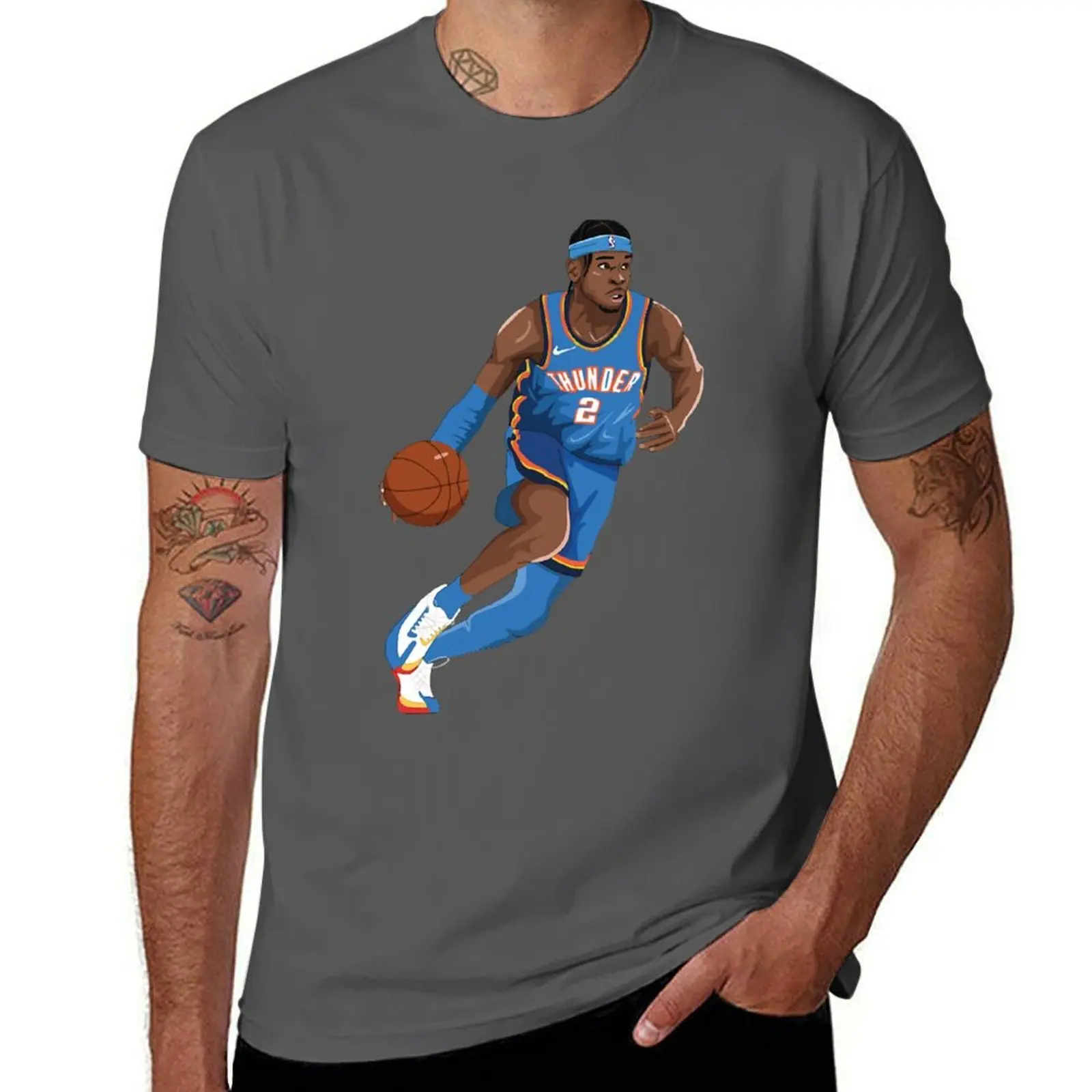 

Shai Gilgeous Alexander T-Shirt man t shirts graphic printed t shirts for man T-Shirt