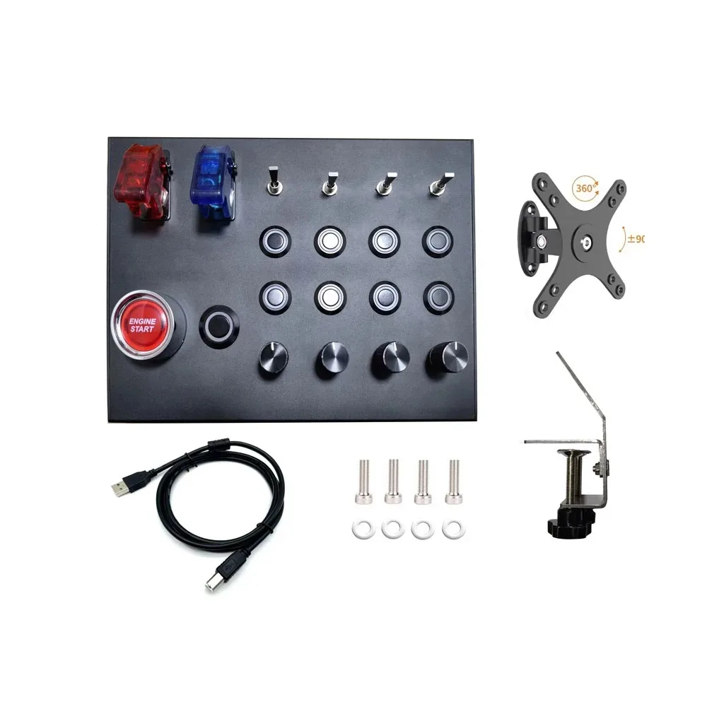 PC Simulated racing car central control box Euro Truck Multifunctional Control Button Box For Fanatec Thrustmaster Simdid