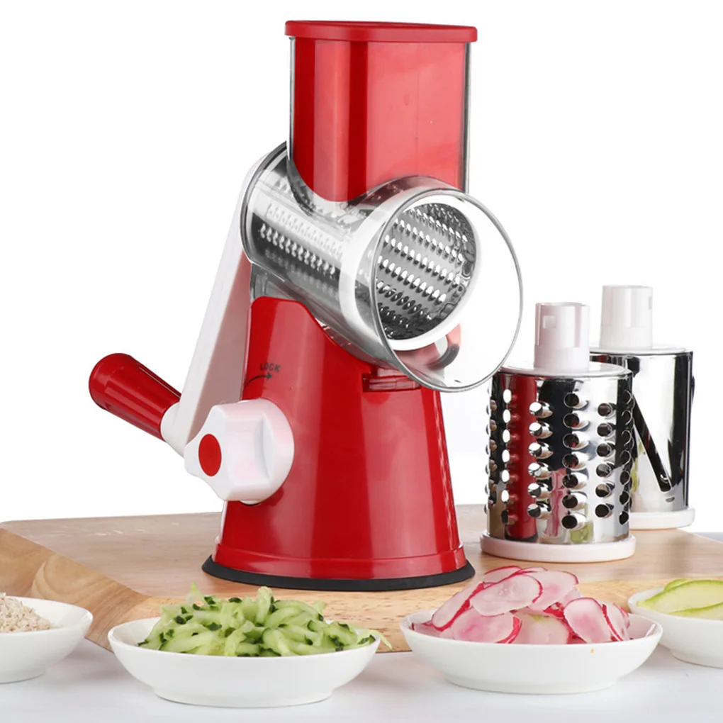 

SLICER Multifunctional Roller Vegetable Cutter Hand Crank Kitchen Shredder Potato Grater Vegetable Grater Effortless Slicing