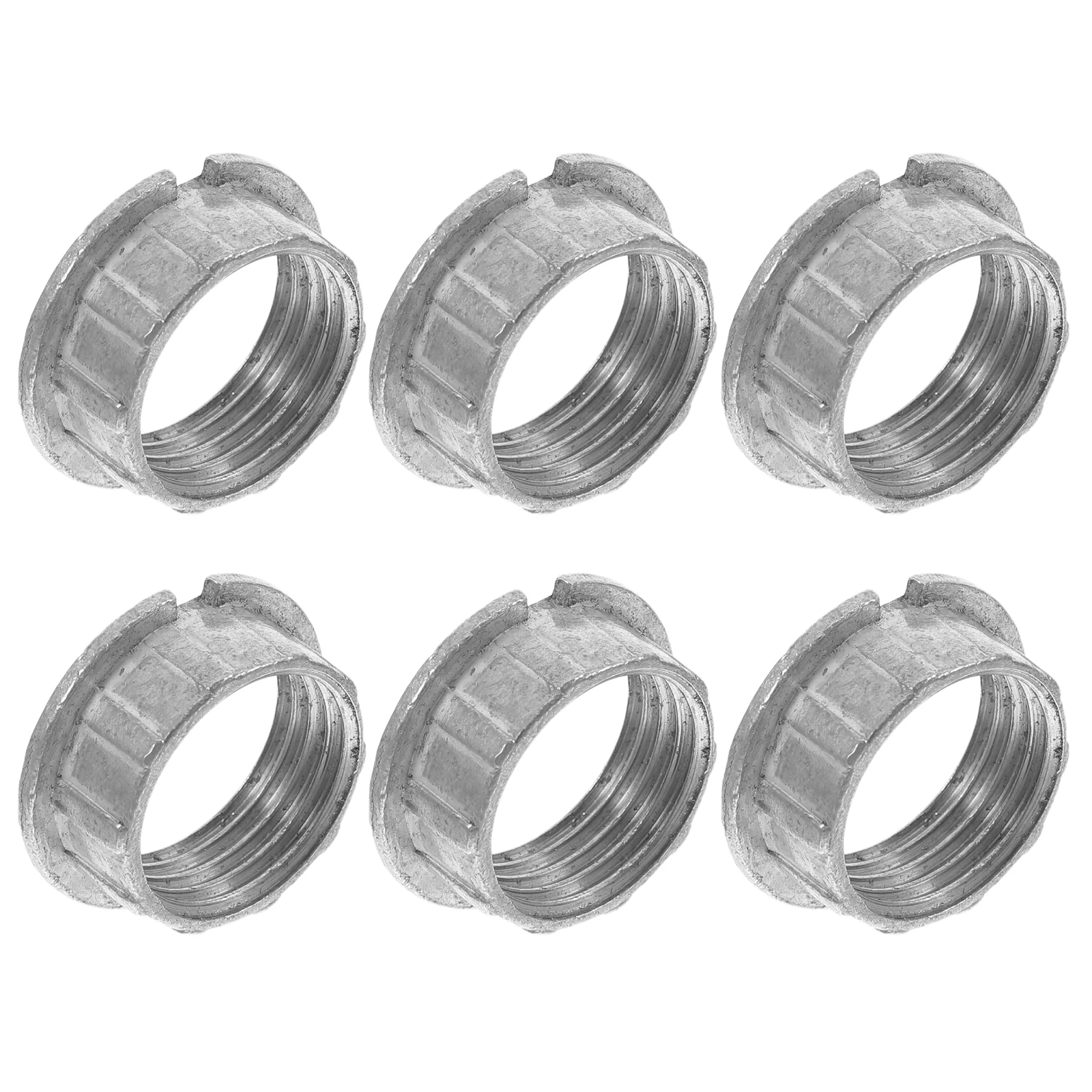 

6pcs G9 Holder Outer Ring Threaded Aluminum Alloy Shade Retaining Ring Replacement For Table Floor Lamp Lighting Accessories