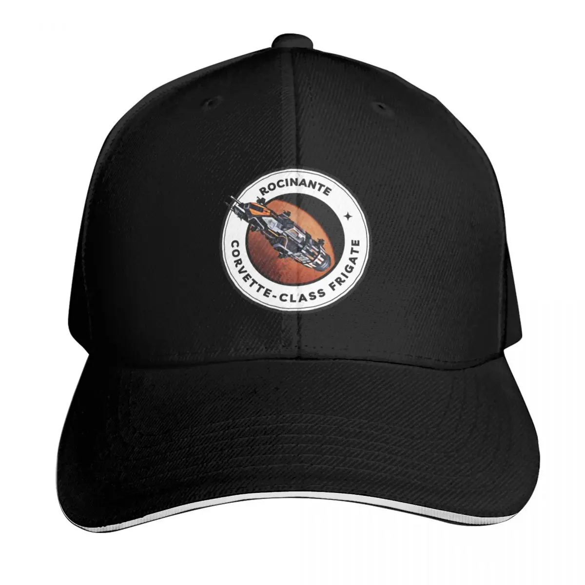 Rocinante - Corvette-Class Frigate - Black - Sci-Fi Baseball Cap Vintage Retro Embroidered Lightweight Packable Gift for Him Her