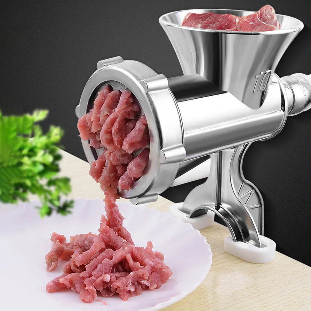 

Premium Manual Meat Grinder Heavy Duty Manual Meat Grinder Mincer Stuffer Sausage Pasta Filler Maker Machine Table Mount