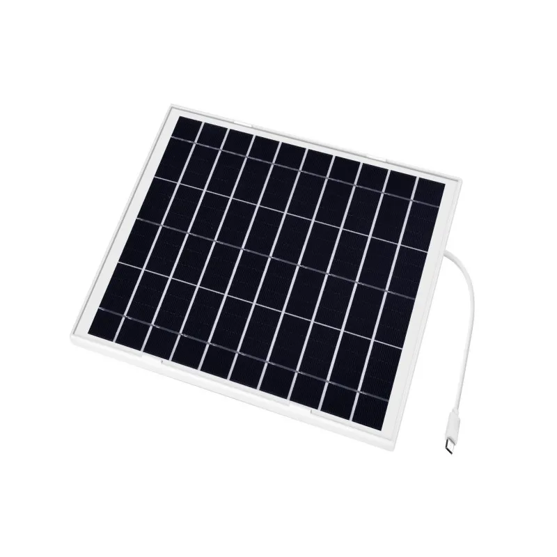 8W 5V Outdoor Mini Solar System Solar Panel Waterproof  for Rechargeable Security Camera Power Bank