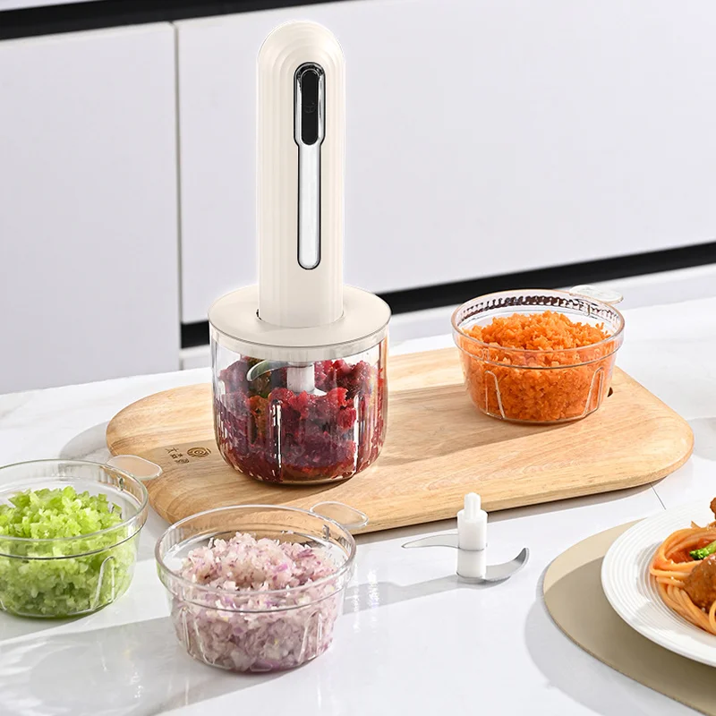 

Home Use Wireless Electric Meat Grinder Mini Garlic Vegetable Chopper Garlic Masher Portable Chopper Baby Food Processor Mixer