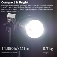 Nanlite Forza 60 II / 60B II Bi-Color LED Light FM Bowens Adapter And standard reflector for Film Broadcast Video production
