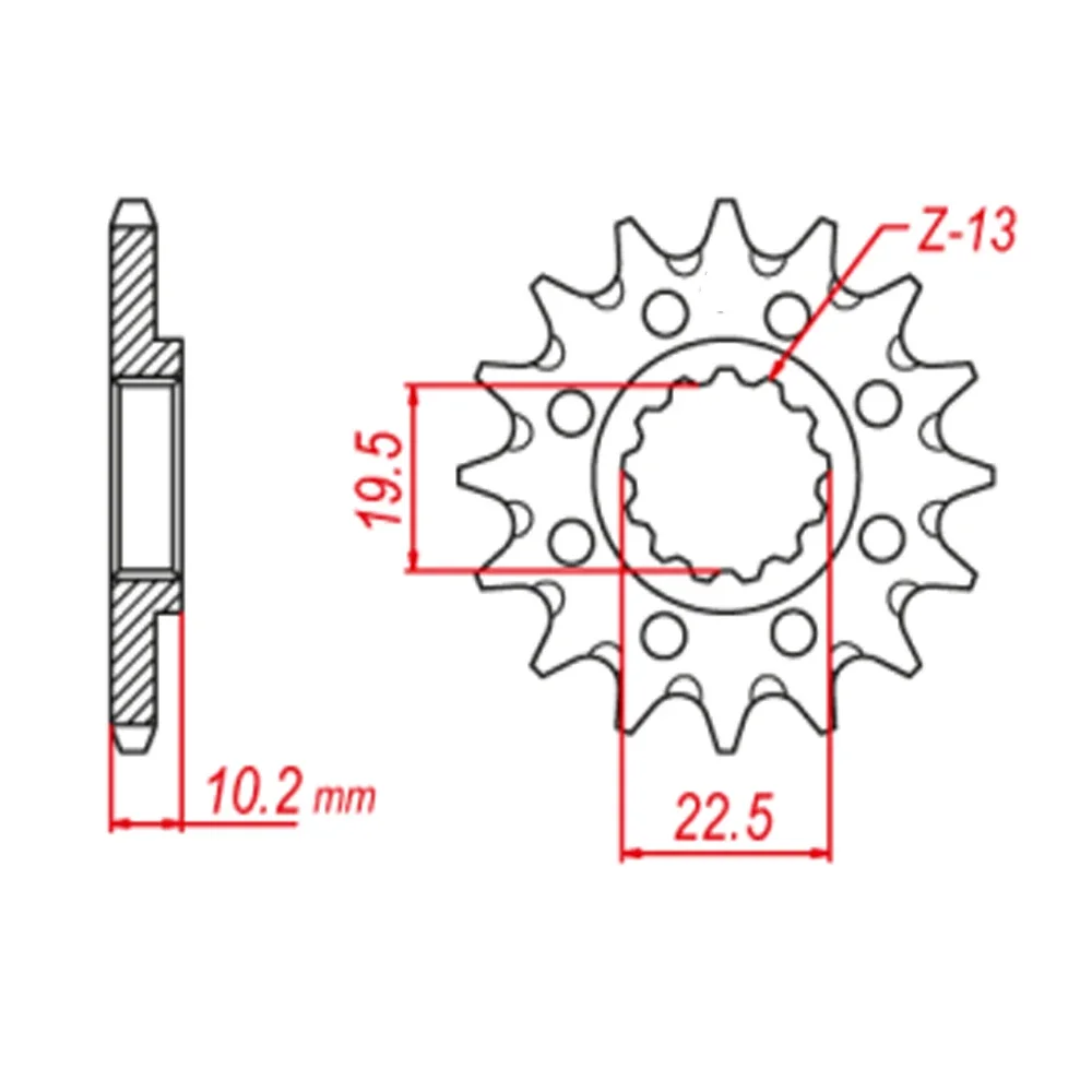 520 15T Motorcycle Front Sprocket Gear Wheel For Suzuki SP200 SP 200 SP200G DRZ400 K1 K2 K3 K4 K5 K6 K7 K8 K9 L0-L8