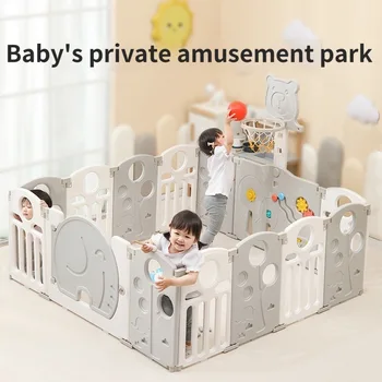 子供のフローリング用のフロアペン,保護遊び場,ベビーキャリア,折りたたみ式セキュリティバリア,クロールマット