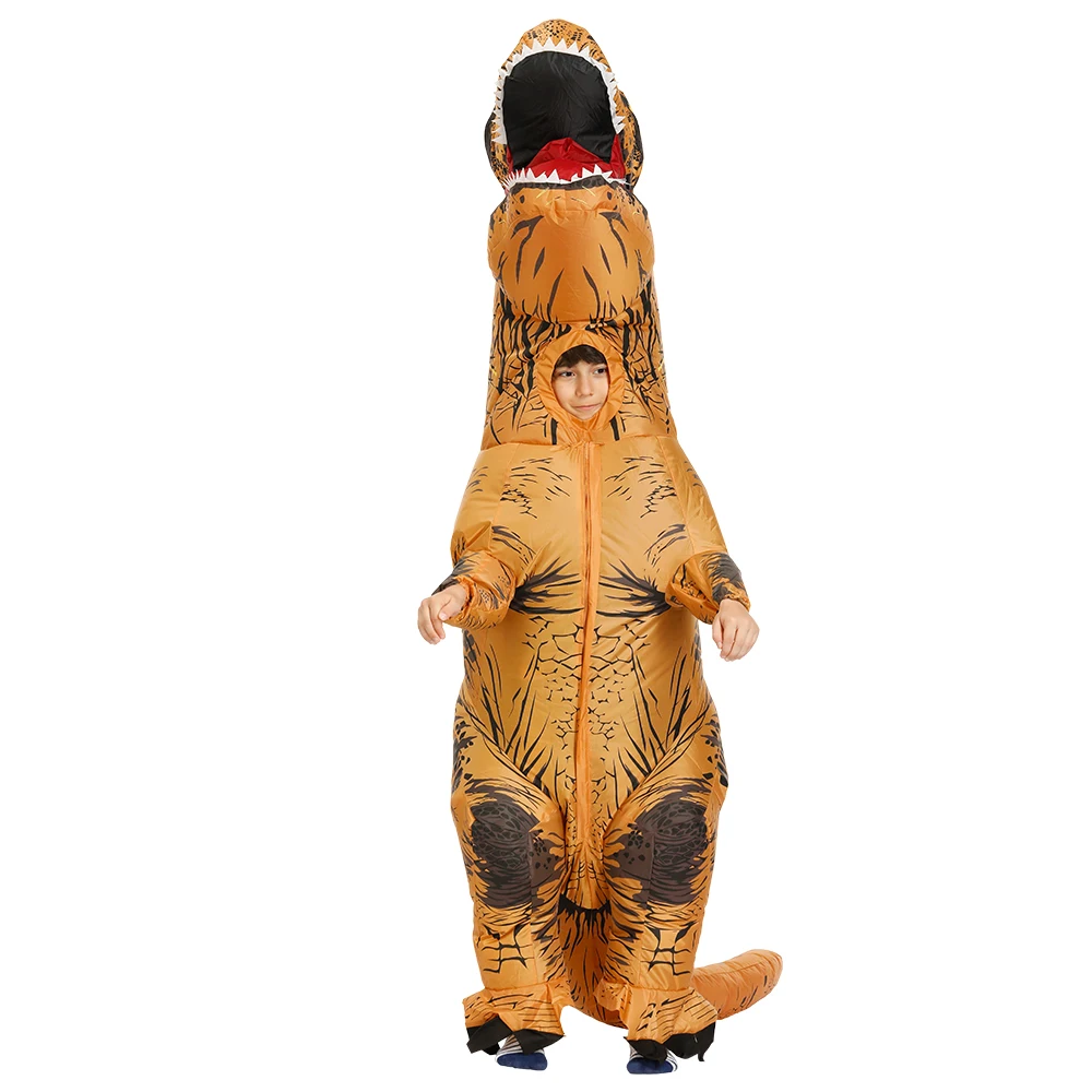 Disfraz inflable de dinosaurio t-rex para adultos y niños, traje de Cosplay de fiesta de Anime, traje de fantasía, mascota de Halloween y Navidad