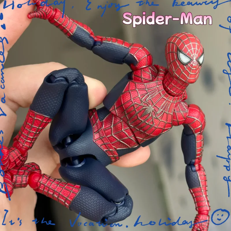

New Mafex 241 Tobey Maguire Spider Man No Way Home Friendly Neighborhood Spider Man Ko Anime Action Figure Model Toys Gift