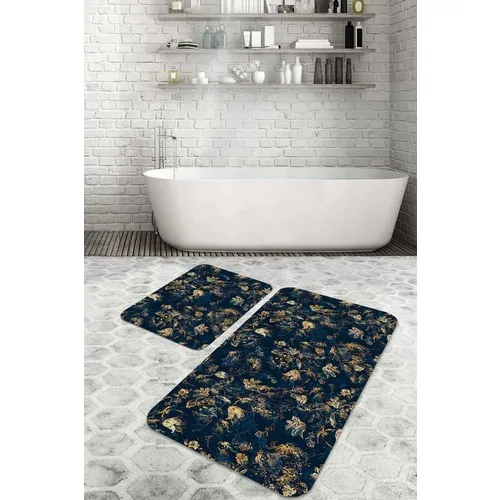 Bouquet Home 2'li Sea Grass Suit Bath Mats and Toilet Seat Pad