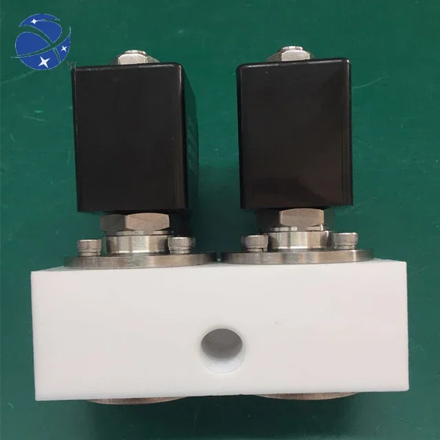 YUNYI ZCF-5JC series 3way anti-corrosive solenoid valve magnetic valve PTFE body