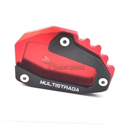 FOR Ducati Multistrada V4 S Sport 1A 2020-2022 Motorcycle Side Stand Foot Enlarger Plate Pad Kickstand Support Pad Shell Cover