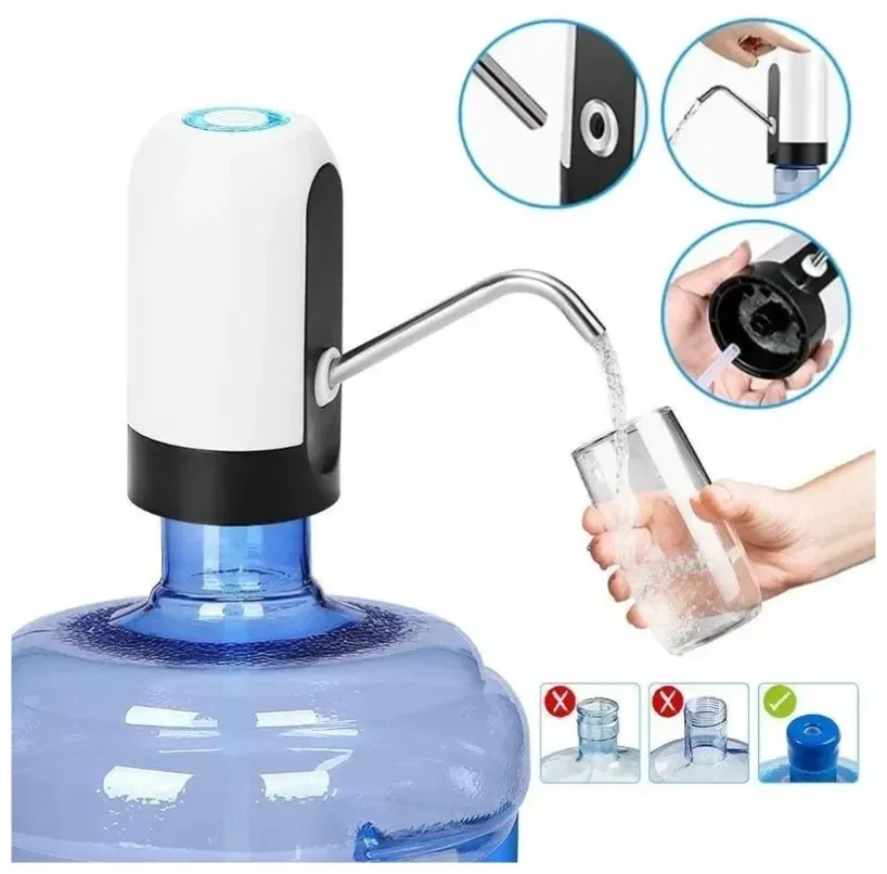 Portable Water Dispenser Electric Pump USB Rechargeable Wireless Water Pump Automatic Switch Water Dispenser Only Water Pump