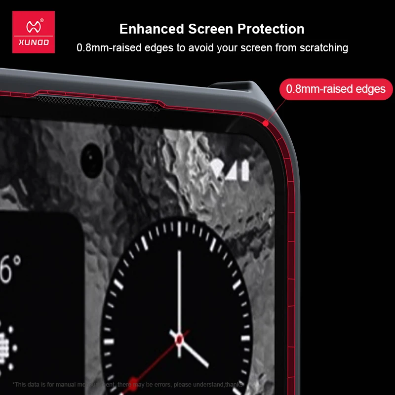Xundd For Nothing Phone 3 Przezroczysta obudowa telefonu Odporny na wstrząsy bumper Ochronna obudowa na Nothing Phone 3A Luksusowa obudowa — zdjęcie produktu 3