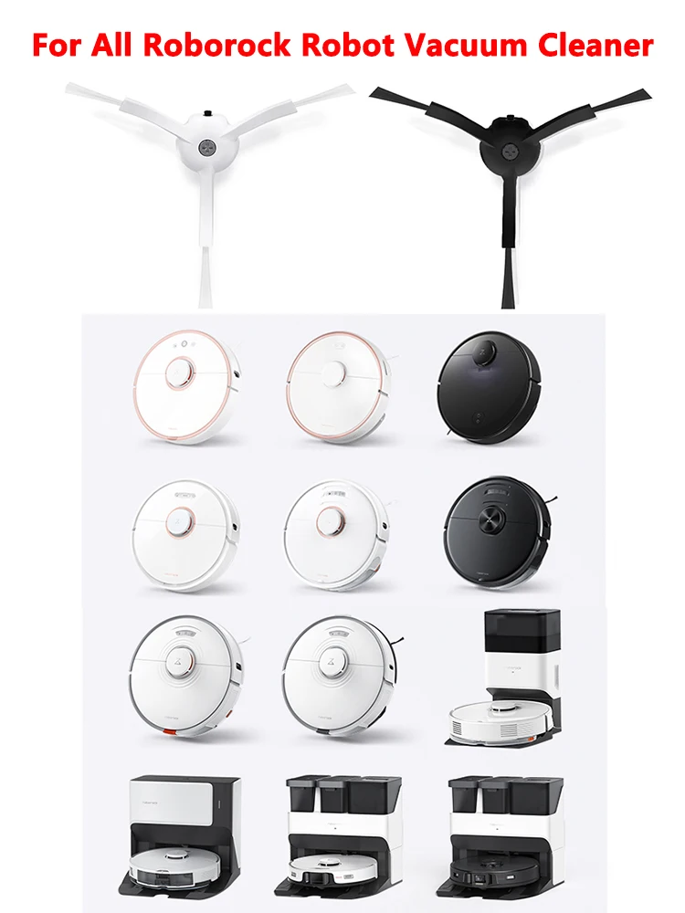 فرشاة جانبية لشاومي روبوروك Q7 ماكس Q5 S7 MaxV S6 S5 بيور S4 E2 E3 E4 E5 C1 روبوت المكنسة الكهربائية الملحقات