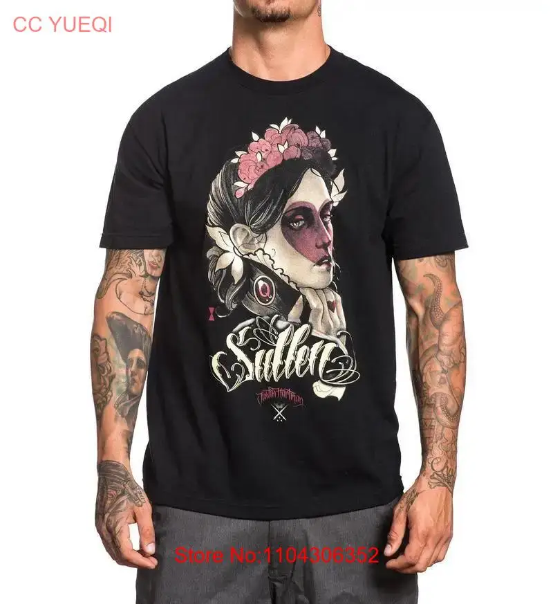 Sullen Queen Of Hearts Justin Hartman Tattoo Urban Ink Punk Mens Shirt SCM1356 long or short sleeves