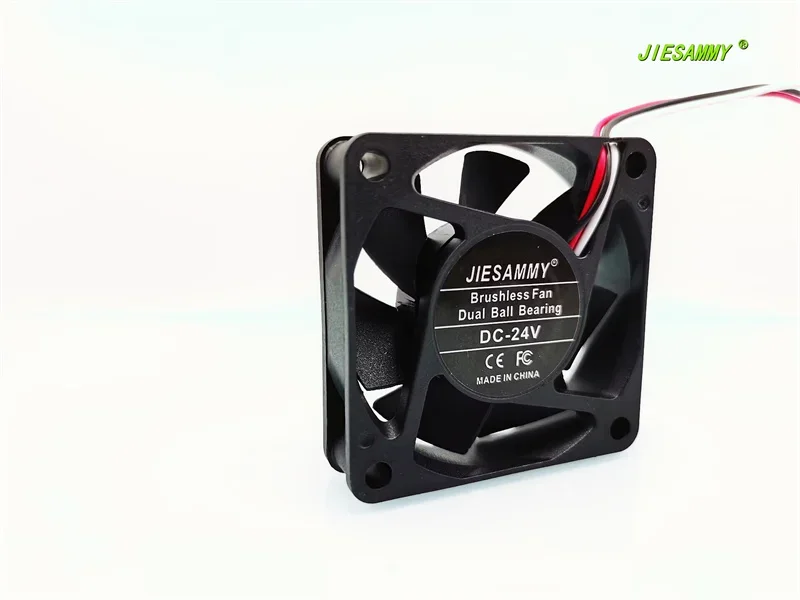 JIESAMMY 6015 DOUBLE BALL BEARING HIGH ROTATION 24V 0.11A FREQUENCY CONVERSION ALARM FUNCTION 6CM COOLING FAN60*60*15MM