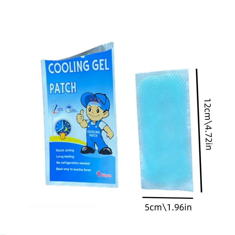 10pcs Ice Paste Cooling Heat Reduction Ice Patch Summer Outdoor Heat Relief Adult Mobile Phone Antipyretic Patch Cooling Patch