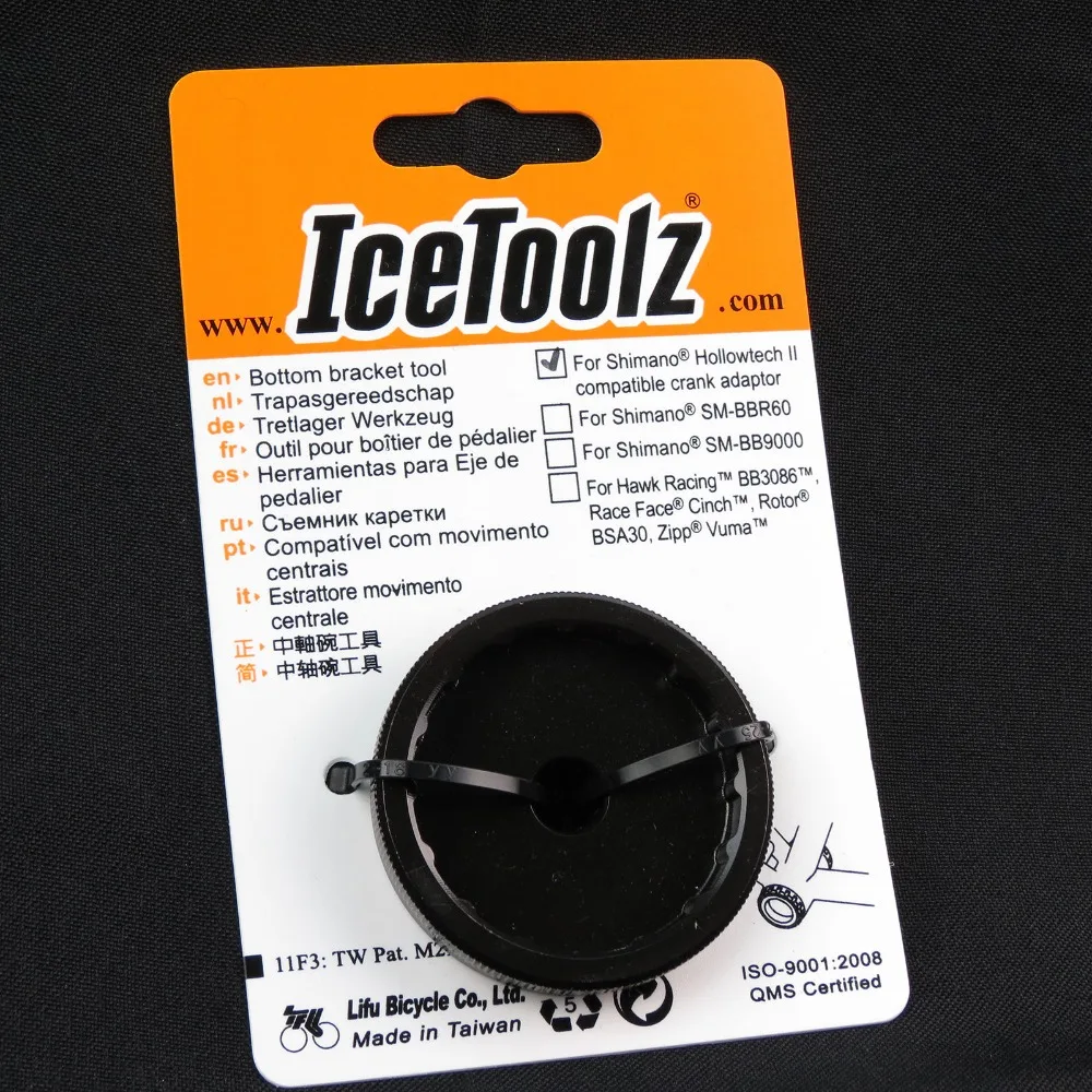 IceToolz 11F3 Bottom Bracket Tool for Shimano Compatible Bike Crank Adaptor Tool Bike Repair Tools Cr-Mo Steel