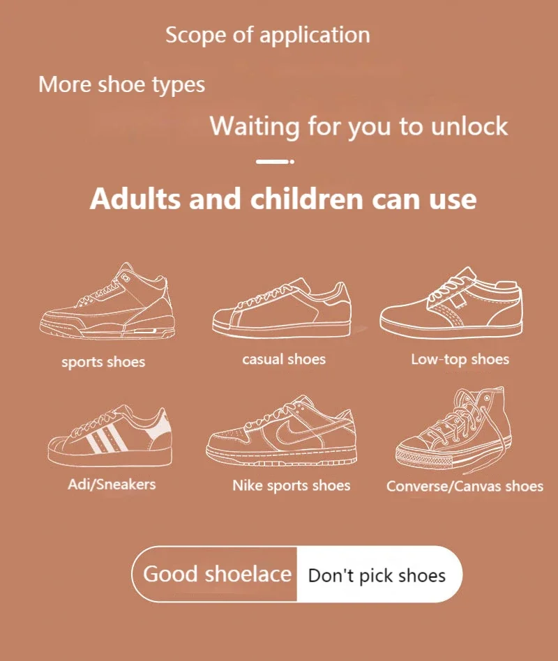 Magnetic Locking Shoelaces Without Ties Sneakers Elastic Laces Children Adults Flat No Tie Shoe Laces Shoe Accessories