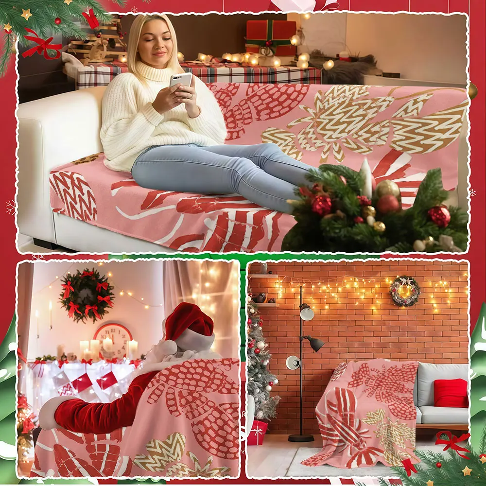 Vibrant Crab Fiesta Winter Summer Flannel Blanket Throw Fleece Soft Fuzzy Plush Cozy Fleece Blankets for Sofa Ideal Gifts