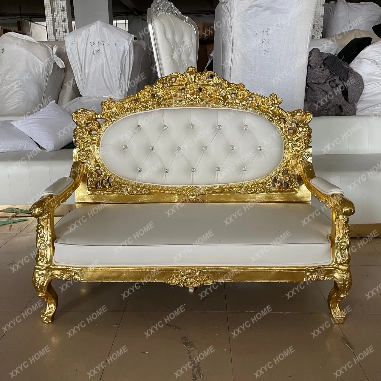 

resin carved living room high-end luxury large and small apartment set sofa