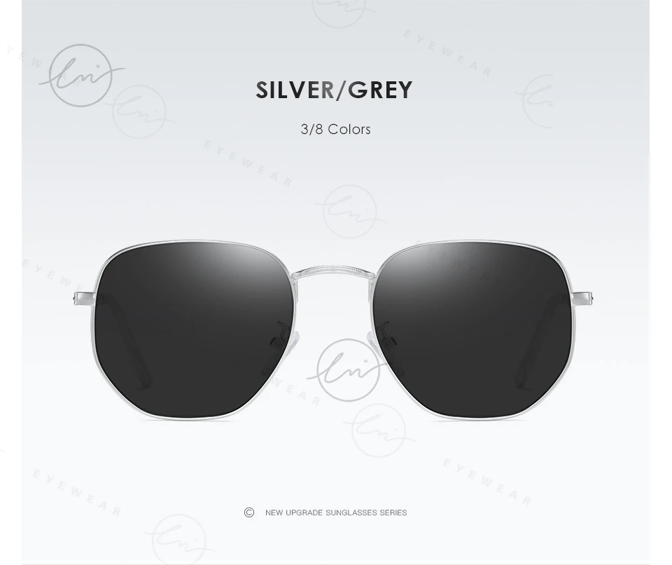 Lm Vintage ultraleichte Legierung kleine Rahmen Sonnenbrille Männer polarisierte Frauen trend ige Spiegel gläser Unisex UV400 Shades Gafas de Sol – Detail 10
