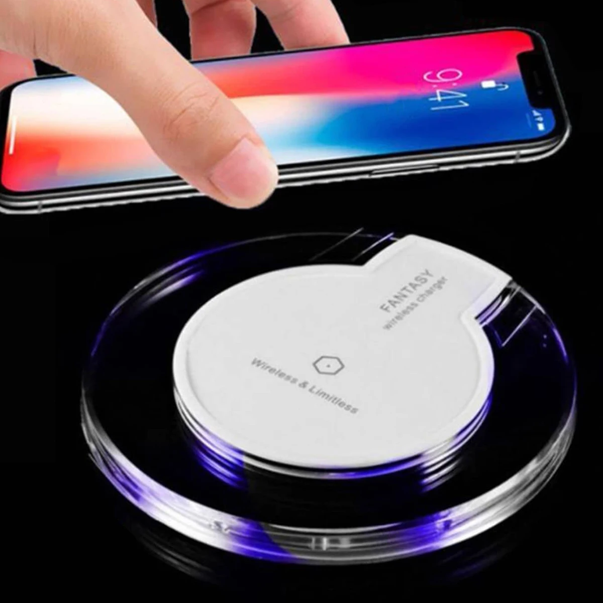 30W Fast Wireless Charger For Samsung Galaxy S10 S9 S8 Note 9 Qi Charging Pad for iPhone 11 Pro XS Max XR X 14 Plus 12 13 Charg