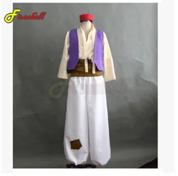 Conjunto completo de Cosplay Medieval para adultos, ropa de Anime, disfraz mítico de Príncipe Aladin, actuación de Halloween