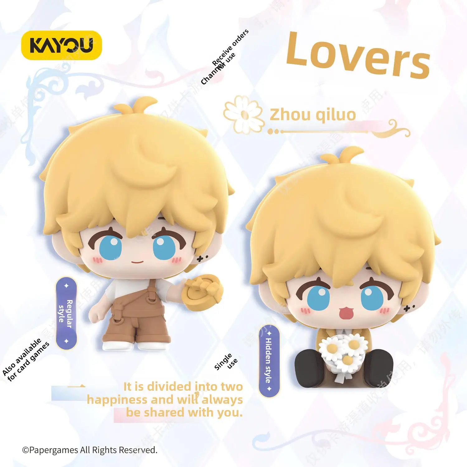 Echt op voorraad KAYOU Mr.Love:Queen'S Choice Q-Ver. Game Character Series Blind Box Desktop Decoratie Meisje Verjaardagscadeau