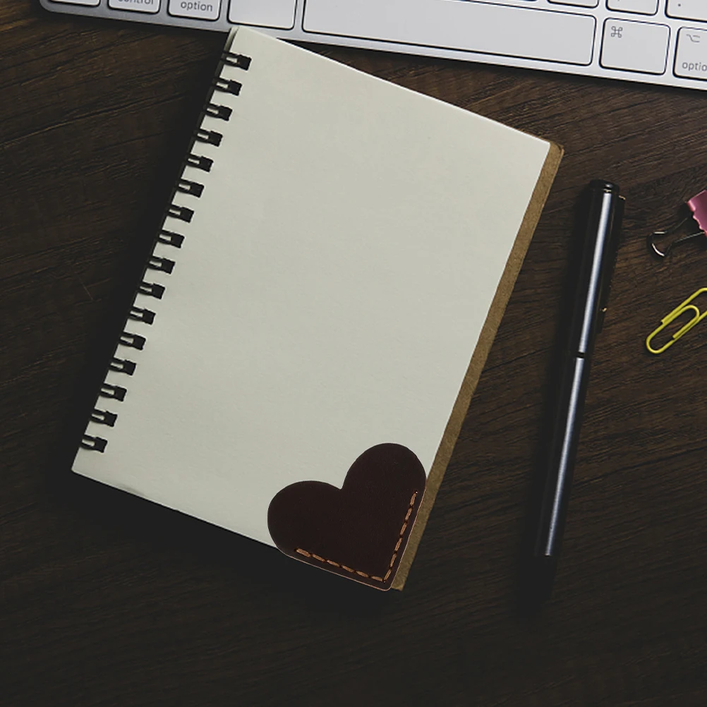 Закладки в форме сердца, угловая защитная крышка, винтажные закладки, аксессуары