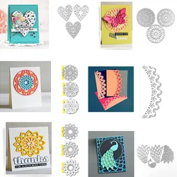 Frosty Snowflake Hearts Mandala Flowers Layer Set Metal Cutting Dies For DIY Scrapbooking Paper Decoration Craft Card Making