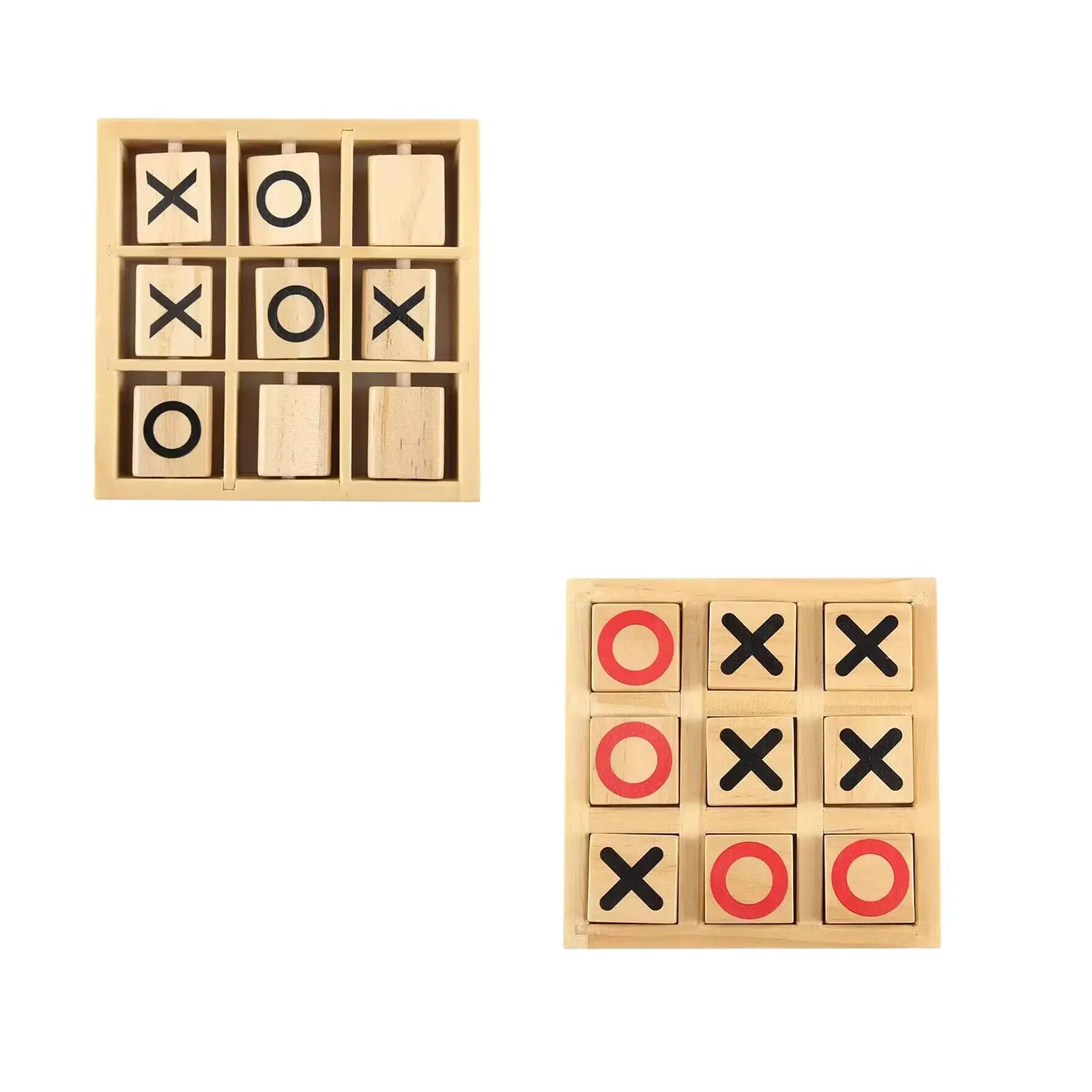 

Wooden Tic TAC Toe Game Noughts and Crosses Puzzle Games Party Favor XO Table