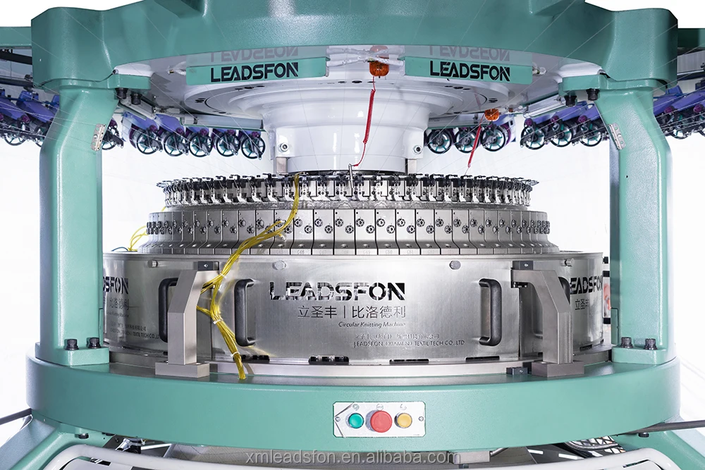 Máquina de tricô circular de camisa jacquard dupla LEADSFON