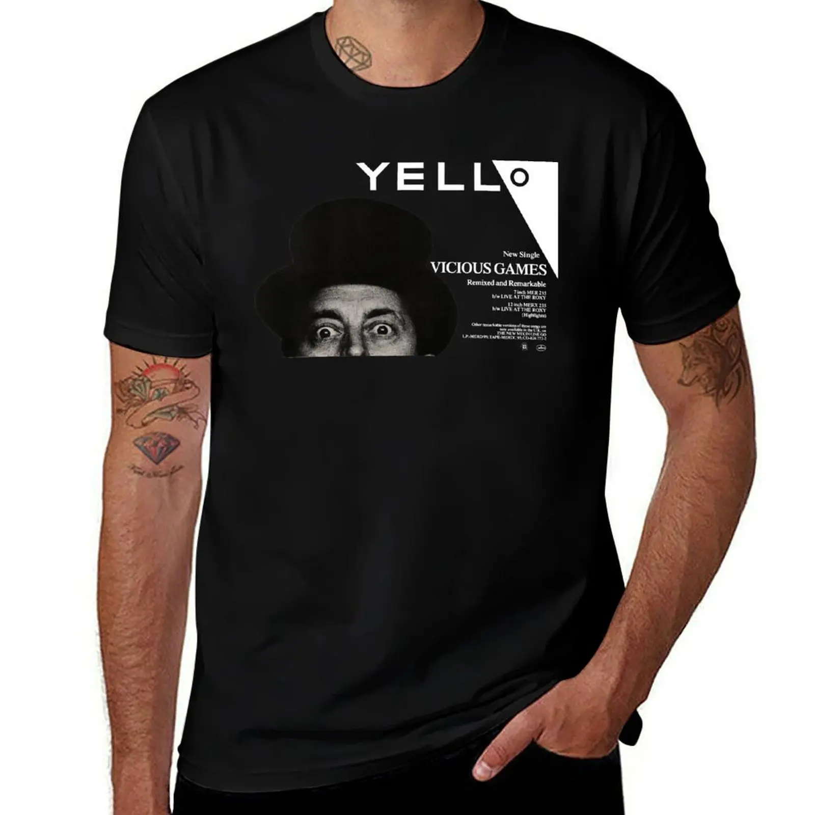 

YELLO - VICIOUS GAMES T-Shirt cotton t shirts man 100% t shirt custom print anime tshirt T-Shirt