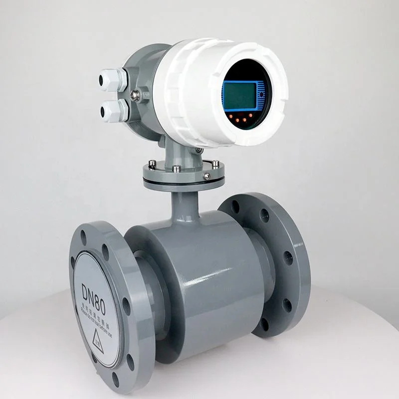 

Carbon Steel/SS304 Waste Water Flow Meter 316L/HC/HB Electrode 50mm Electromagnetic Flowmeter