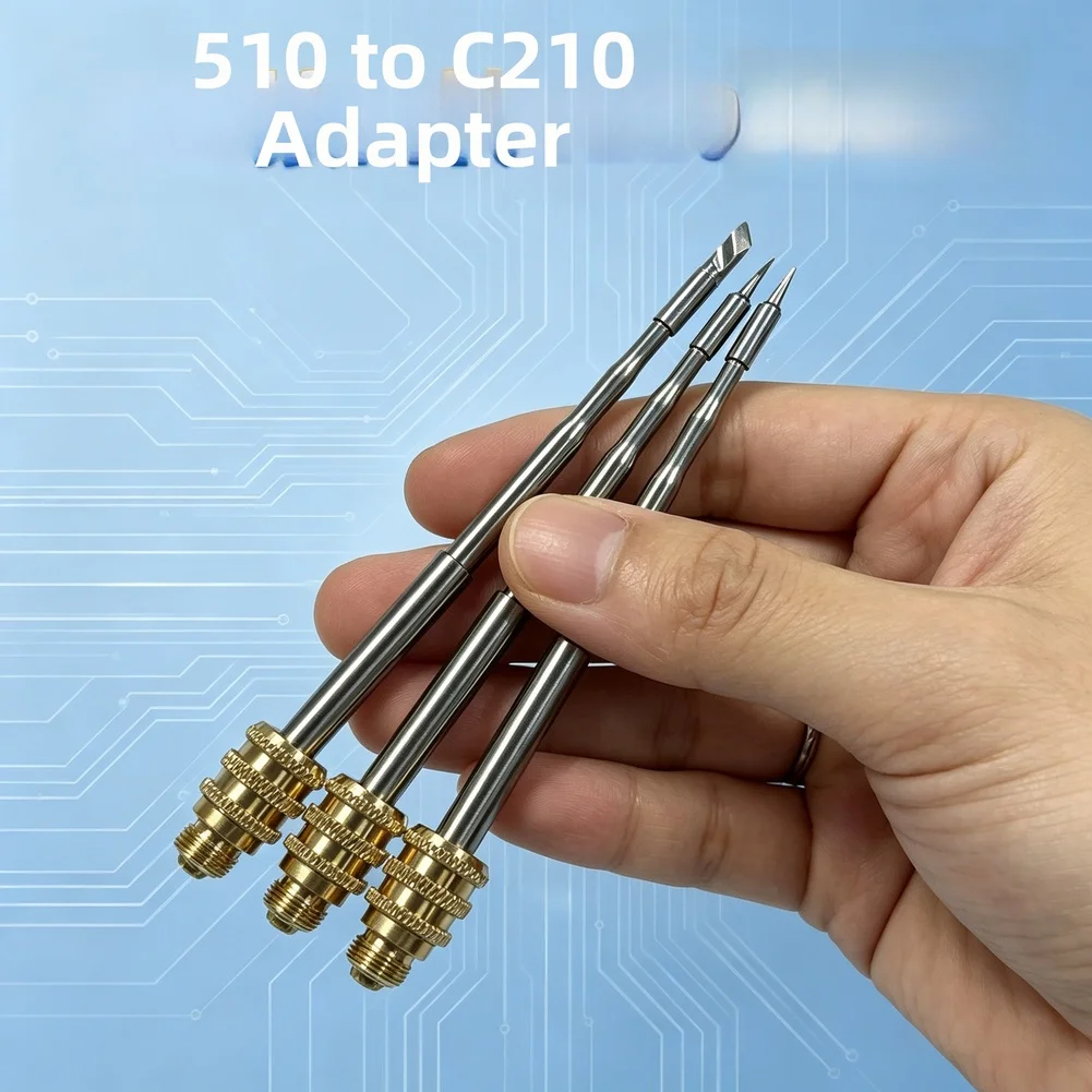 Soldering Iron Conversion Head 510 To C210 Soldering Iron Tip Adapter Converter Quick Heating Easy Installation