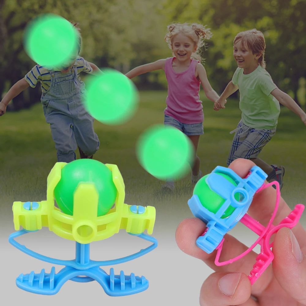 1-10pcs Fingertip Catapult Ball Toys Children\'s Outdoor Creative Decompression Marble Catapult Toy Concentration Puzzle Training