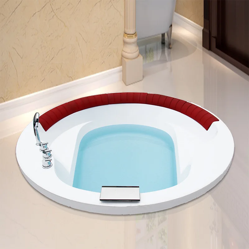 Surf tub built-in acrylic jacuzzi round single separate bathtub